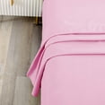 thumbnail image 5 of 800 Thread Count 3 Piece Flat Sheet ( 1 Flat Sheet + 2- Pillow cover ) 100% Egyptian Cotton Color Pink Solid Size Twin, 5 of 6