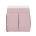 thumbnail image 3 of Arantza  Ottoman  Light  Pink  Linen  Single  Tuft  Slipcover, 3 of 9