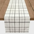 thumbnail image 3 of Creative Products Rough Gray Plaid 16 x 72 Poly Twill Table Runner, 3 of 3