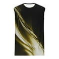 thumbnail image 4 of Njoeus Mens Athletic Workout Tank Top Gym Muscle Cool Graphic Tees for Men Casual Sleeveless Shirts Fitness Bodybuilding Shirt for Beach Running Jogging S-XXL Yellow Clearance, 4 of 4