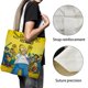 thumbnail image 3 of The Simpsons Bolso de tela con estampado de lienzo para mujer, bolsa de compras reutilizable y estética, con cremallera interior, regalo para mujer,38*45cm., 3 of 6