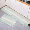 thumbnail image 3 of Kitchen Rugs and Mats,Retro Wood Board Light Blue Gradient 2 Piece Anti Fatigue Area Runner Rug Set Comfort Standing Floor Mat,Farmhouse Vintage Barn Non Slip Absorbent Doormats for Laundry/Bathroom, 3 of 6