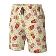 thumbnail image 4 of Fotbe Cartoon Popcorn Trajes de Baño Estampados para Hombre, Shorts de Verano de Secado Rápido, Ropa de Playa, Bañadores-Large, 4 of 6