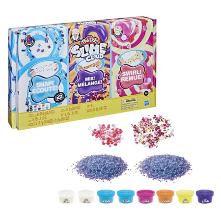 Play-Doh Slime Super Cloud Satisfying Multipack  8 Scented Cans  8 Mix-Ins