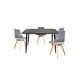 thumbnail image 1 of Comedor Rectangular  Murcia 120x70 para 4 personas con Sillas Frankfurt Grises, 1 of 6