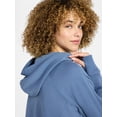 thumbnail image 6 of Athletic Works Women's Mineral Wash French Terry Cropped Zip Hoodie, Size XS-XXXL, 6 of 7