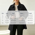 thumbnail image 3 of Levmjia Women's Casual Trench Coat Lapel Collar Long Sleeve Button Down Plaid Lined Jacket Fall Fashion Outerwear with Pockets, 3 of 7