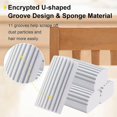 thumbnail image 2 of 4pcs Duster Sponge Brush, Damp Clean Sponge Multifunctional Water Absorbent Cleaning Tool For Baseboard, Railings, Shower Glass, Vents - Jxlgv, 2 of 5