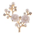 thumbnail image 2 of 1 Uds., Botones de flores de perlas de de imitación de cristal, joyería de boda DIY, adornos para el cabello para mujeres, botón de diamante Baoblaze Aleación de cristal Flatback botones, 2 of 8