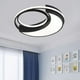 thumbnail image 5 of Luz de tejado LED moderna, accesorios de lámpara de montaje empotrado negro, lámpara de tejado para sala de dormitorio comedor, iluminación de montaje , forma forma forma redonda Colco Lámparas de techo modernas, 5 of 7