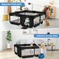 thumbnail image 2 of babyeap Baby Playpen,50x50 Inch Baby Playards for Babies and Toddlers,Fence Baby Play Yards for Indoor & Outdoor with Breathable Mesh,Black, 2 of 7