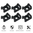 thumbnail image 3 of 100Pcs Cable Ties Mounts Saddle Type Base Wire Cable Ties Clips Organizer Holder, 3 of 8