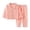 Pink, variant on Mnyotv Unisex Kids Pajamas Set Button-Down Long Sleeve Sleepwear Solid Casual Lounge Sets for Boys and Girls Size 11-12 Years