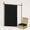 Black-100"W x 84"L (Pack of 1), variant on Grey 100"W x 84"L (Pack of 2) Room Divider Curtain Set with Adjustable Pole Brackets