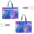 thumbnail image 2 of Kdxio Swirl Blue And Purple File Tote Document Bag Business Briefcase Bag Document Organizer Tote Briefcase for Letter A4 Files Business Teacher Office Bag, 2 of 8