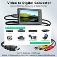 thumbnail image 2 of DIGITNOW Video to Digital Converter, VCR VHS to Digital Converter with 5" OLED Screen, Video Recorder Capture Device from DVD, RCA, Hi8, Camcorders, Gaming Systems, Support AV and HDMI - Black, 2 of 9
