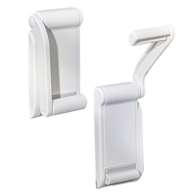 2 juegos de soportes para toallas de papel, soporte magnético para papel higiénico, gancho para toallas de baño, soporte magnético para pañuelos, ABS blanco para el hogar