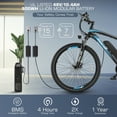 thumbnail image 4 of Gocio 27.5" Electric Bike for Adults, 750W Peak Motor, 50 Miles 22MPH Ebike, 48V 10.4Ah Battery E-Mountain Bicycles, Shimano 21 Speed Ebike, Lockable Suspension Fork, UL2849, 4 of 9