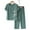 Green, variant on Baqcunre Two Piece Sets for Women,Short Sleeved Cardigan Top Female Loose Cotton and Linen Middle Aged Elderly Suit,Womens Fashion Outfits for Women Pants for Women Womens Clothes Blue XL