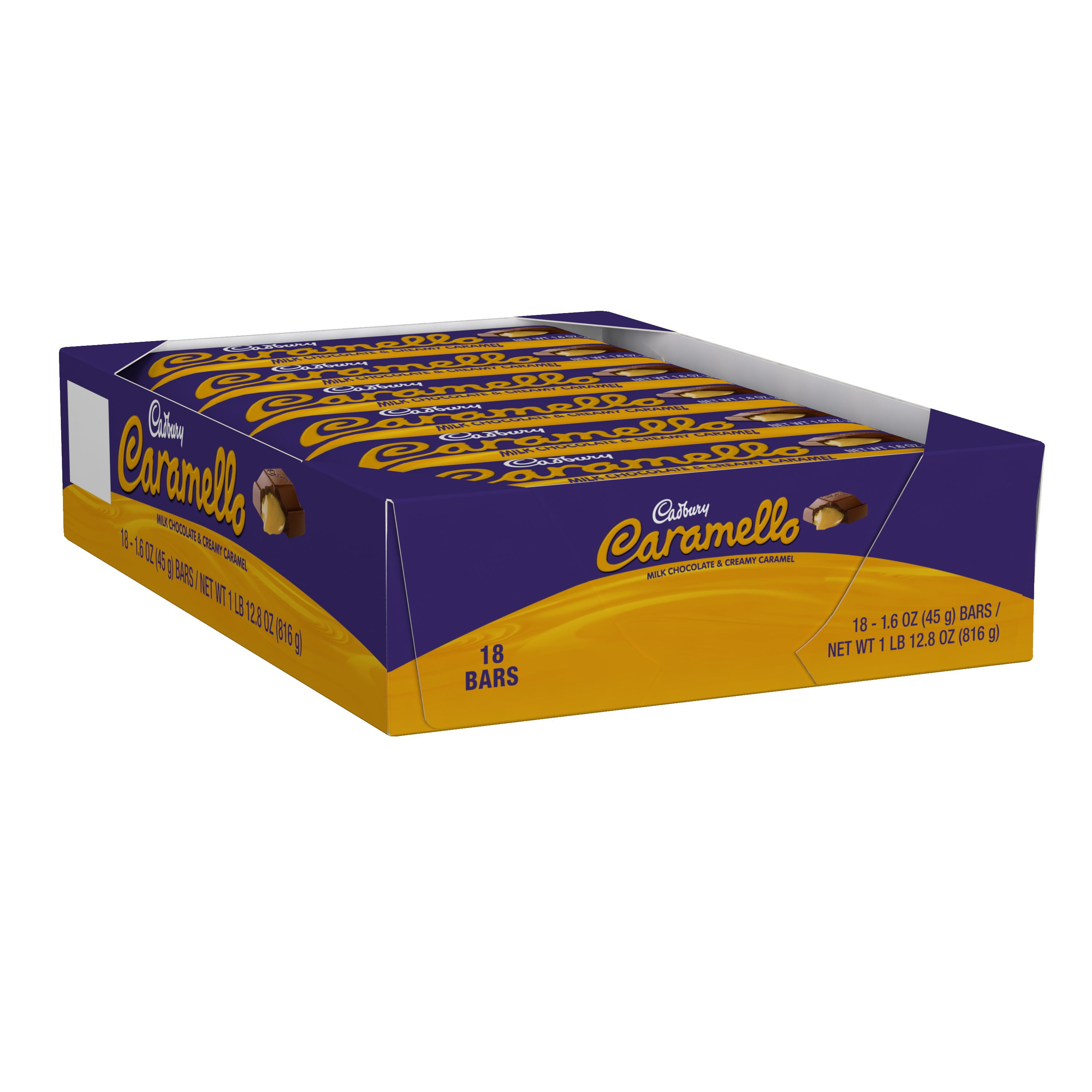 Cadbury Caramello Bar, 1.6 Oz., 18 Ct. - Walmart.com