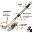 thumbnail image 3 of BBQ Butler Bristle Free Grill Brush - 360 Degree Grate Scraper - Stainless Steel, 3 of 7