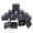 Black, variant on 12pcs White Square Jewelry Boxes Earring Ring Pendant Gift Display 7.5cm/2.95"