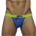 thumbnail image 2 of FcBaudy Men's Low Waist Solid Color High Vent Swimming Trunks Underpants Men Pants, 2 of 9