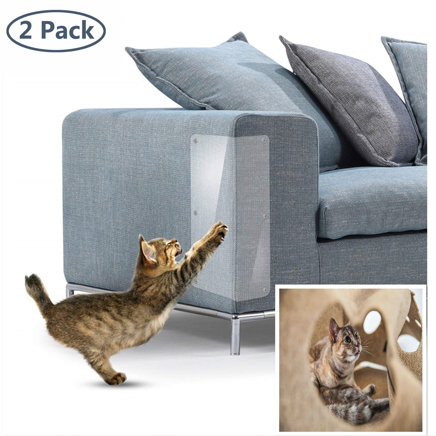 2 Pcs Furniture Protectors from Cats Cat Scratch Deterrent Couch ProtectorLarge 17.71 L 5.9 W Cat Repellent for Furniture Stop Pets from Scratching Furniture Couch Walmart