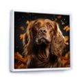 thumbnail image 2 of Designart "Artistic Cocker Spaniel II" Animals Dog Floater Framed Wall Art Living Room, 2 of 5