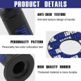 thumbnail image 3 of 7/8" 22mm 24mm Universal Motorcycle Hand Grips for Dirt Pit Bike, Rubber Anti-Slip Handlebar Grips One Pair(Blue), 3 of 6