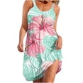 thumbnail image 2 of Mefallenssiah Femmes Été Imprimé Sans Manches Décolleté Sexy Robe de Plage Décontractée Fluide Robes de Plage, 2 of 4