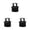 Black 3PCS, variant on Brush For Barbers Natural Boar Brush Beard And Mustache Grooming Tool Soft Barber Brush Ergonomic Design Finger Ring Handle Mustache Combs For Barbering