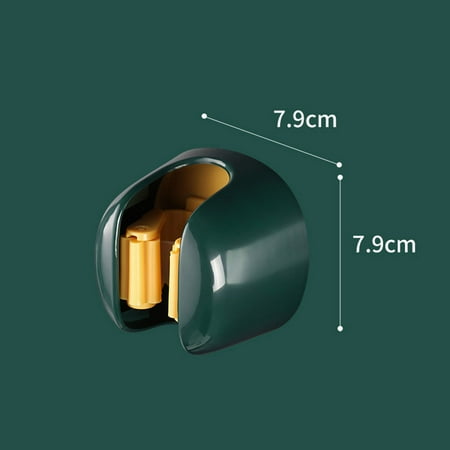 

Mop Hook Wall Mount No Drilling Mop Holder for Bathroom Garment Storage Green