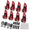 Red-8 pieces, variant on Black 8 Pieces Heavy Duty Quick Release Shovel Holder Wall Mount Hardware Brackets