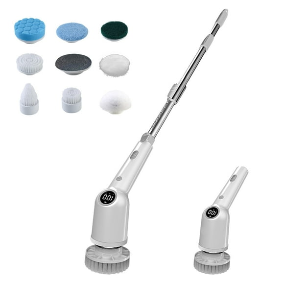 Electric cleaning brush,Scrubber Scrubber Power Brush Scrubber Brush Heads And Heads And Adjustable Brush Scrubber With Arm Floor Car 3 Speeds Power Speeds Power Brush Spin Scrubber Siuke Dsfen Dl