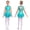 Blue Green, variant on iiniim Girls 2 Piece Sequin Gym Ballet Lyrical Jazz Dance Outfit Sleeveless Crop Top with Layered Skirt Purple 6