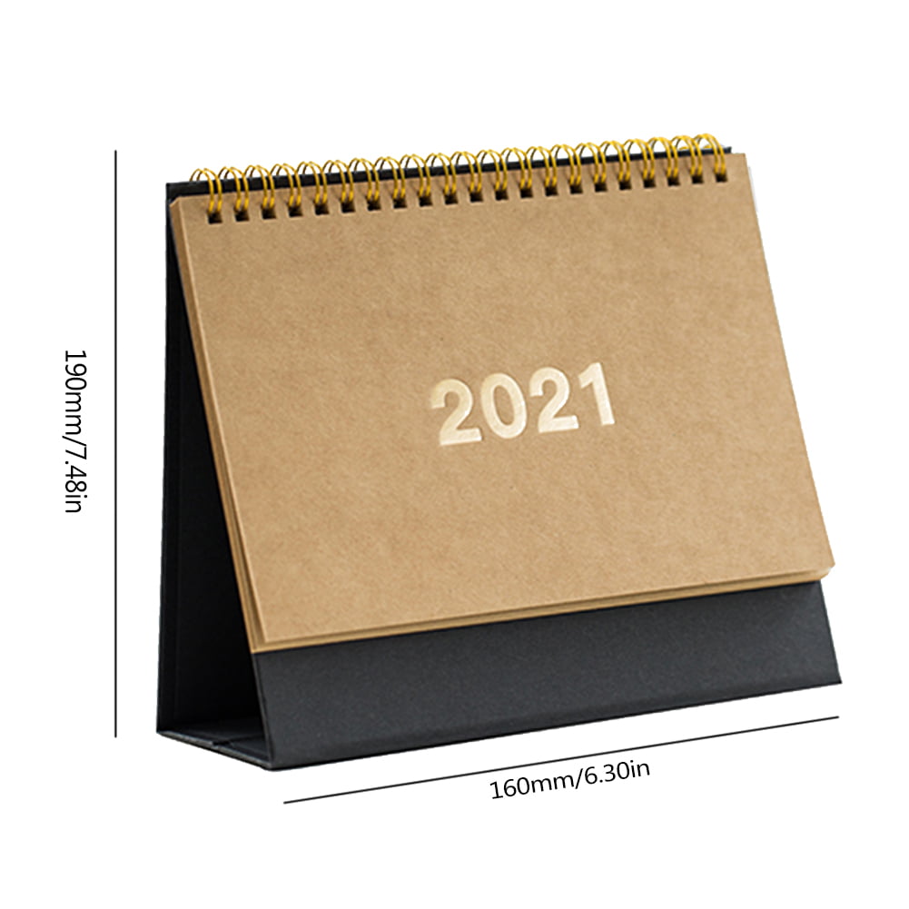 AUTCARIBLE Retro Desk Calendar 20192021 Cute Desktop