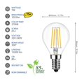 thumbnail image 2 of E14 LED lamp, Warm White, Filament, Ultra bright, Light rustic style, Set of 6, 2 of 4