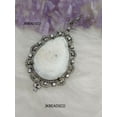 thumbnail image 2 of Natural White Jasper Pendant 925 Sterling Silver 64x34mm Heandmade Jewelry, 2 of 4