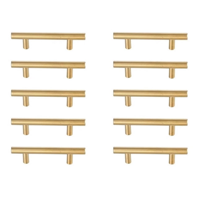 Tiradores de Barra Elegant Decor Quinn 7,5 cm Latón Juego de 10