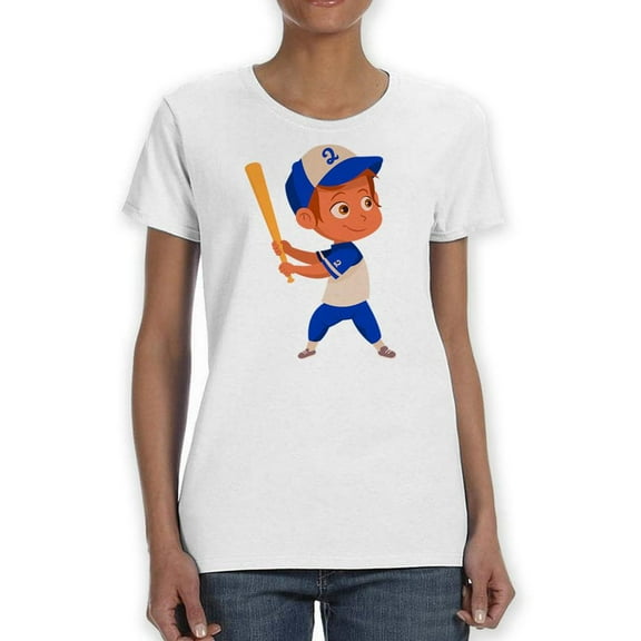 Young Boy Baseball T-Shirt Women -SPIdeals Designs, Female 3X-Large