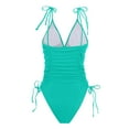 thumbnail image 7 of QHFBli Women One Piece Swimsuits Tummy Control Bathing Suits Sexy Ruched Swimwear, 7 of 7