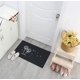 thumbnail image 4 of Felpudo de entrada antideslizante, muchos diseños a elegir, diente de león gris, 40 x 120 cm, 4 of 5