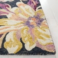 thumbnail image 3 of SAFAVIEH Blossom Fisher Floral Area Rug, Charcoal/Plum, 6' x 6' Square, 3 of 8