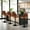 Brown, variant on Walktory Set of 4 Swivel Adjustable PU Leather Counter Height Bar Stools Brown