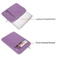thumbnail image 4 of Mosiso Laptop Sleeve Bag for 2018-2022 MacBook Air 13 inch A2337 M1 A2179 A1932, MacBook Pro 13 M2 M1 A2338 A2289 A2251 A2159 A1989 A1706 A1708, Polyester Notebook Sleeve Case Cover, Light Violet, 4 of 6