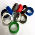 thumbnail image 3 of SHAR Men's Silicone Rings 10-Pack, Durable Soft Rubber Wedding Rings - Assorted Colors & Sizes - 10 Pack, 3 of 5
