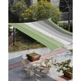 thumbnail image 3 of Sun Shade Sail 14x18Ft Retro Farmhouse Sage Green and Brown Ombre Wood Grain Uv Block Sunshade Canopy Outdoor Shade Cover Rectangle Shade Cloth For Patio Garden Yard Deck Pergola, 3 of 6