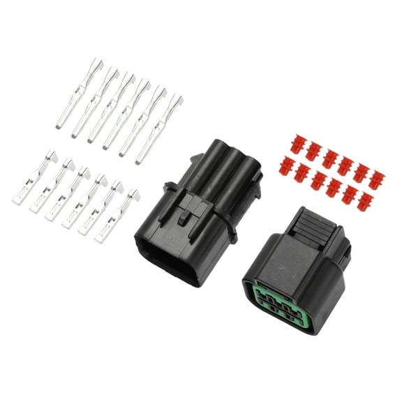 Unique Bargains 6 Pin Headlight Socket Connector Plug Male Female Wire Terminal for Hyundai Elantra for Kia 1 Set