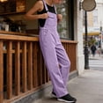 thumbnail image 7 of akafmk Womens Overalls Adjustable Strap Bib Overall Wide Leg Long Pant Cargo Jumpsuit with Multiple Pockets Casual Daily Outfit, Size S, 7 of 7